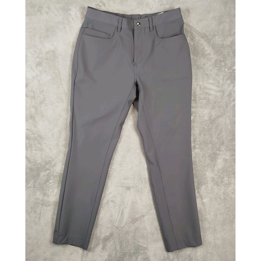 State & Liberty Pants Mens 33x30 Gray Tech Athletic‎ 4-Way Stretch Chino